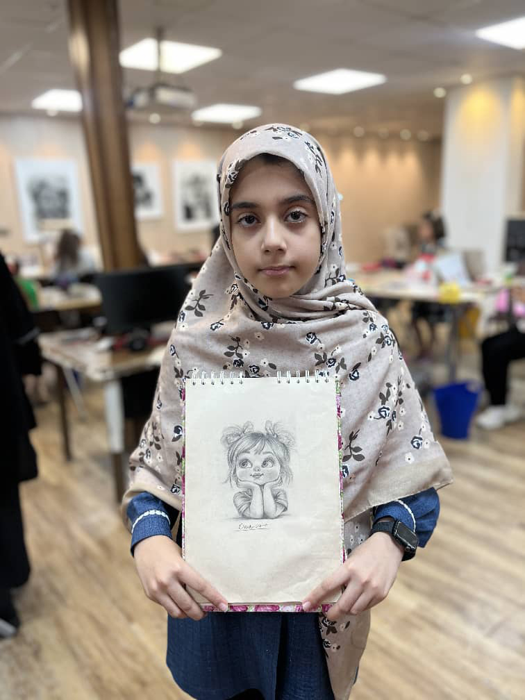 آموزش نقاشی سیاه قلم کودکان